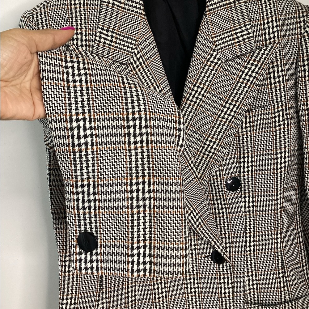Deadstock Vintage RAFAEL Houndstooth Blazer with Black Buttons 12 - Picture 5 of 13